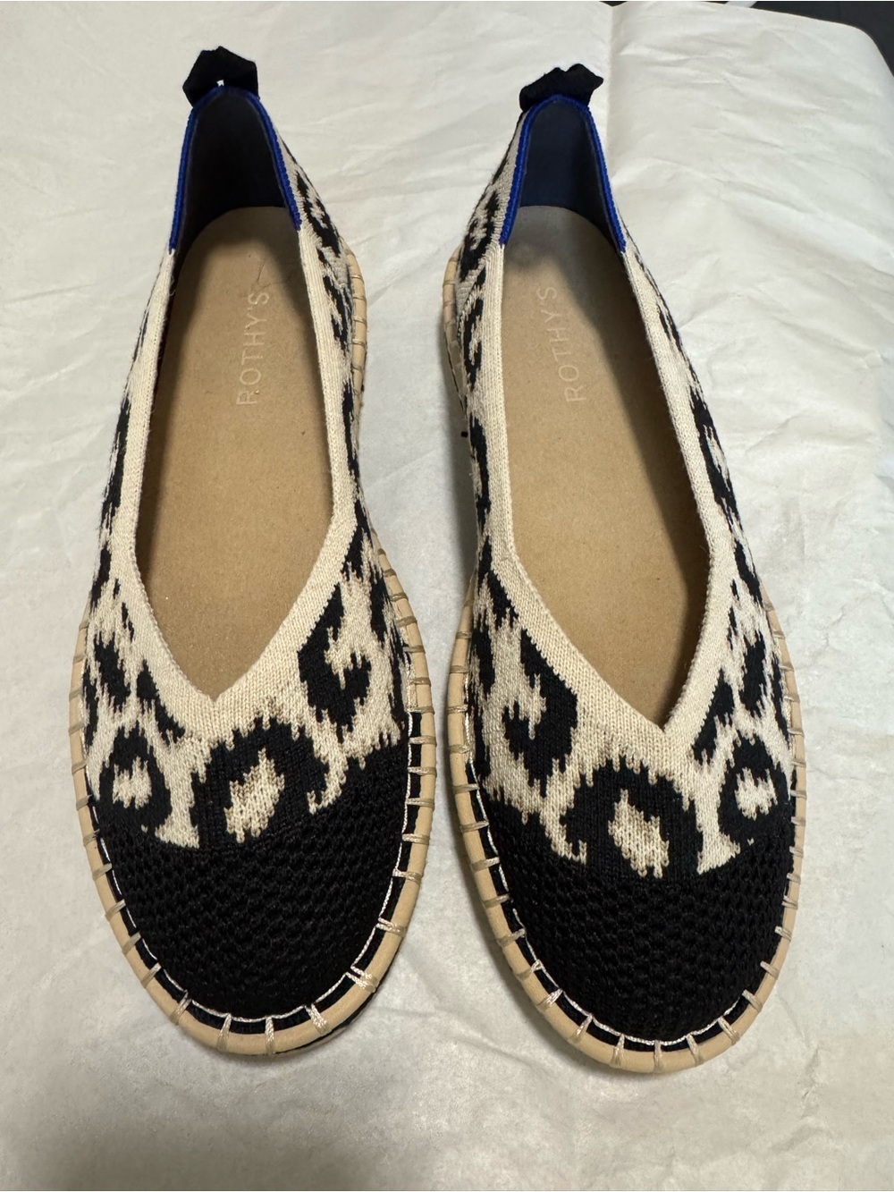🐾 Rothy’s The Espadrille Flat in Sandy Cat – Size 8